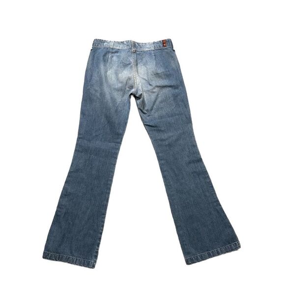 Vintage Y2K 7 for All Mankind 100% Cotton Flare Jeans Size 28 - Picture 2 of 16